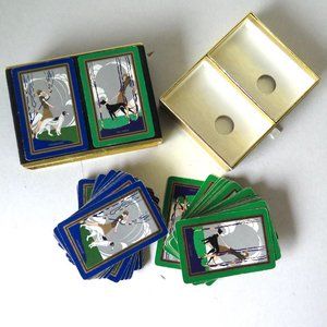 Congress Promenade On Leash Flapper Girl Double Deck Bridge Play Cards Deluxe Co